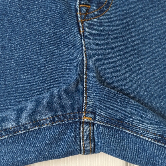 J. Crew Classic Medium Wash Mid Rise Button Fly Flared Ankle Cropped Jeans 32 - Picture 12 of 15